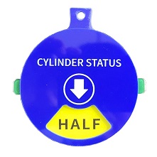  oxygen cylinder status sign