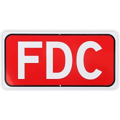 FDC Sign, Fire Department Connection Sign